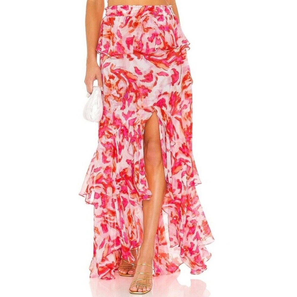 MISA Los Angeles
Red Lucia In Maldive Marble Skirt